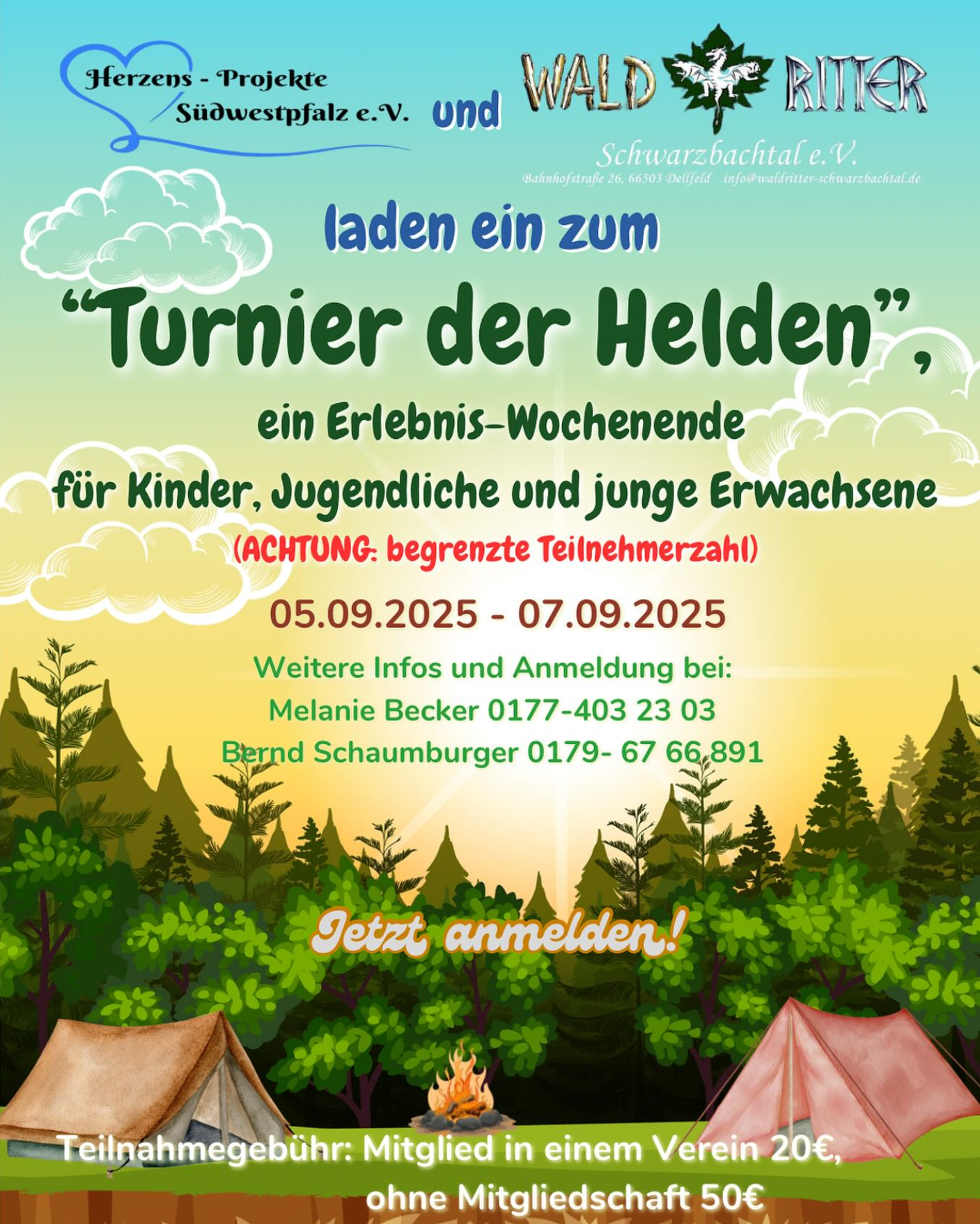 Plakat Turnier der Helden 2025